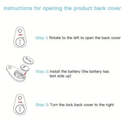 Mini GPS Tracker Bluetooth Outdoor Anti-lost Device Pet Wallet Tracking Two-Way Positioning LOS/Android Smart Locator Accessorie