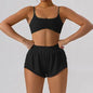 Short sleeve tank top/Mini shorts/Sports bra Gym Wear
