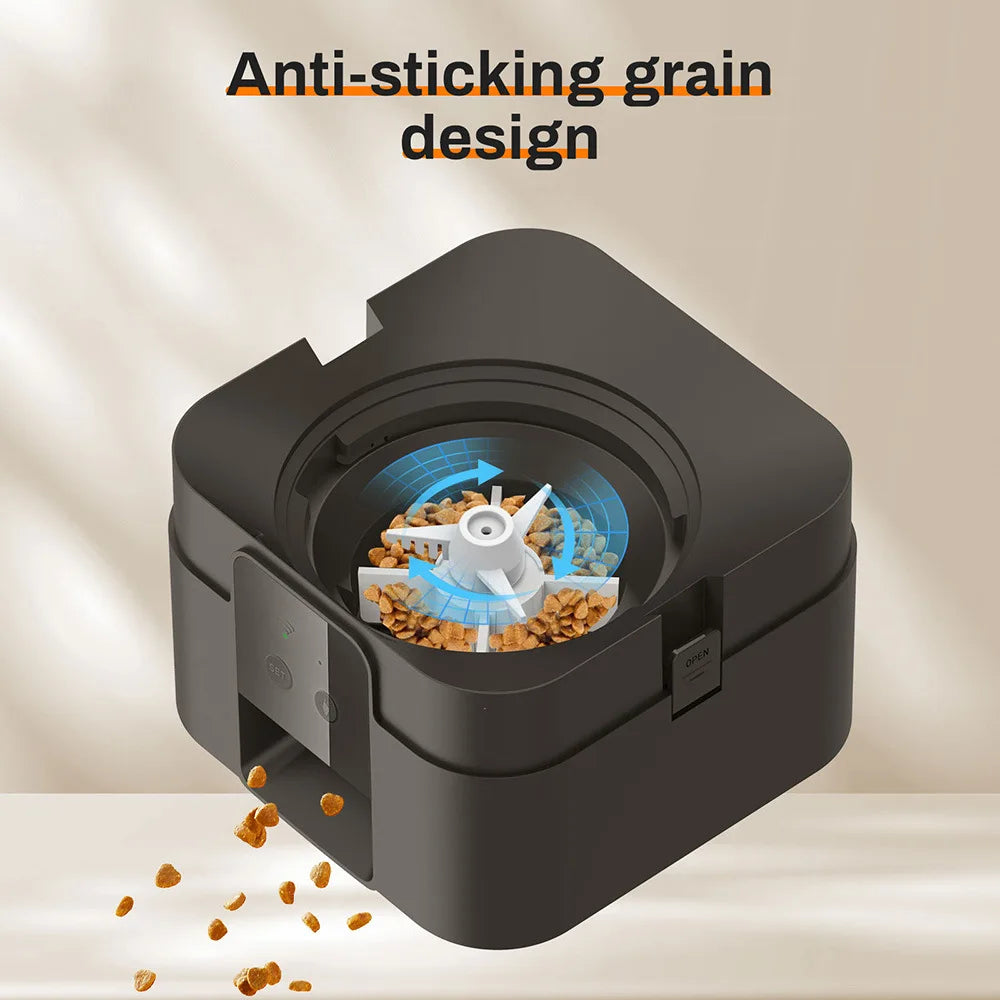 Automatic Pet Feeder Button / WiFi Version Auto Cat Food Dispenser Accessories Smart Control Pet Feeder For Cats Dog Dry Food
