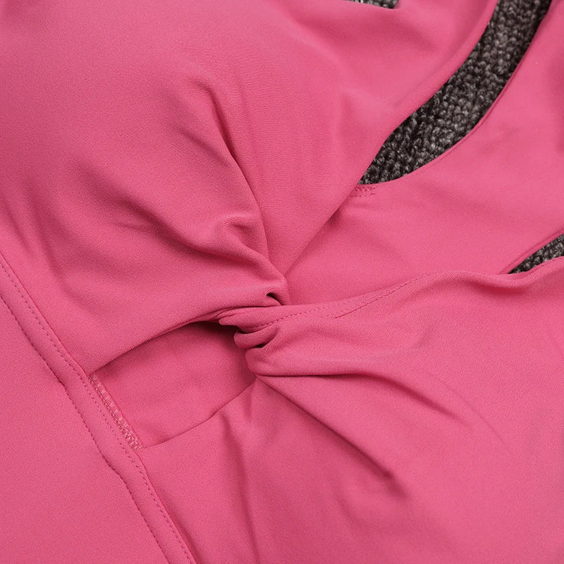 SOISOU Nylon Yoga Crop Top Bra For Women Gym Sport Sexiest Bra Chest Pad Removable Elastic Tight Breathable Top Women 6 Colors