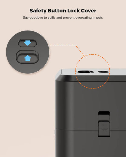 Automatic Pet Feeder Button / WiFi Version Auto Cat Food Dispenser Accessories Smart Control Pet Feeder For Cats Dog Dry Food