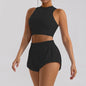 Short sleeve tank top/Mini shorts/Sports bra Gym Wear