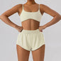 Short sleeve tank top/Mini shorts/Sports bra Gym Wear