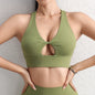 SOISOU Nylon Yoga Crop Top Bra For Women Gym Sport Sexiest Bra Chest Pad Removable Elastic Tight Breathable Top Women 6 Colors