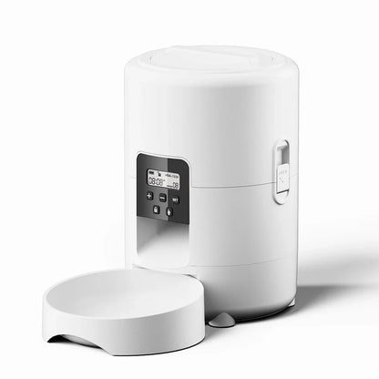Automatic Pet Feeder Button / WiFi Version Auto Cat Food Dispenser Accessories Smart Control Pet Feeder For Cats Dog Dry Food