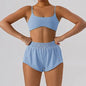Short sleeve tank top/Mini shorts/Sports bra Gym Wear