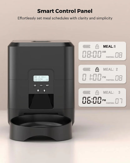 Automatic Pet Feeder Button / WiFi Version Auto Cat Food Dispenser Accessories Smart Control Pet Feeder For Cats Dog Dry Food